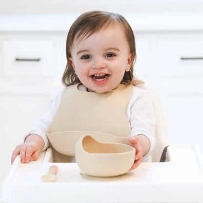 Silicone Bib - Caramel