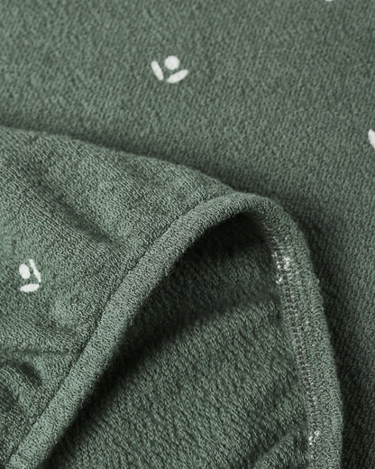 Spongey Knit Set || Evergreen Ditsy