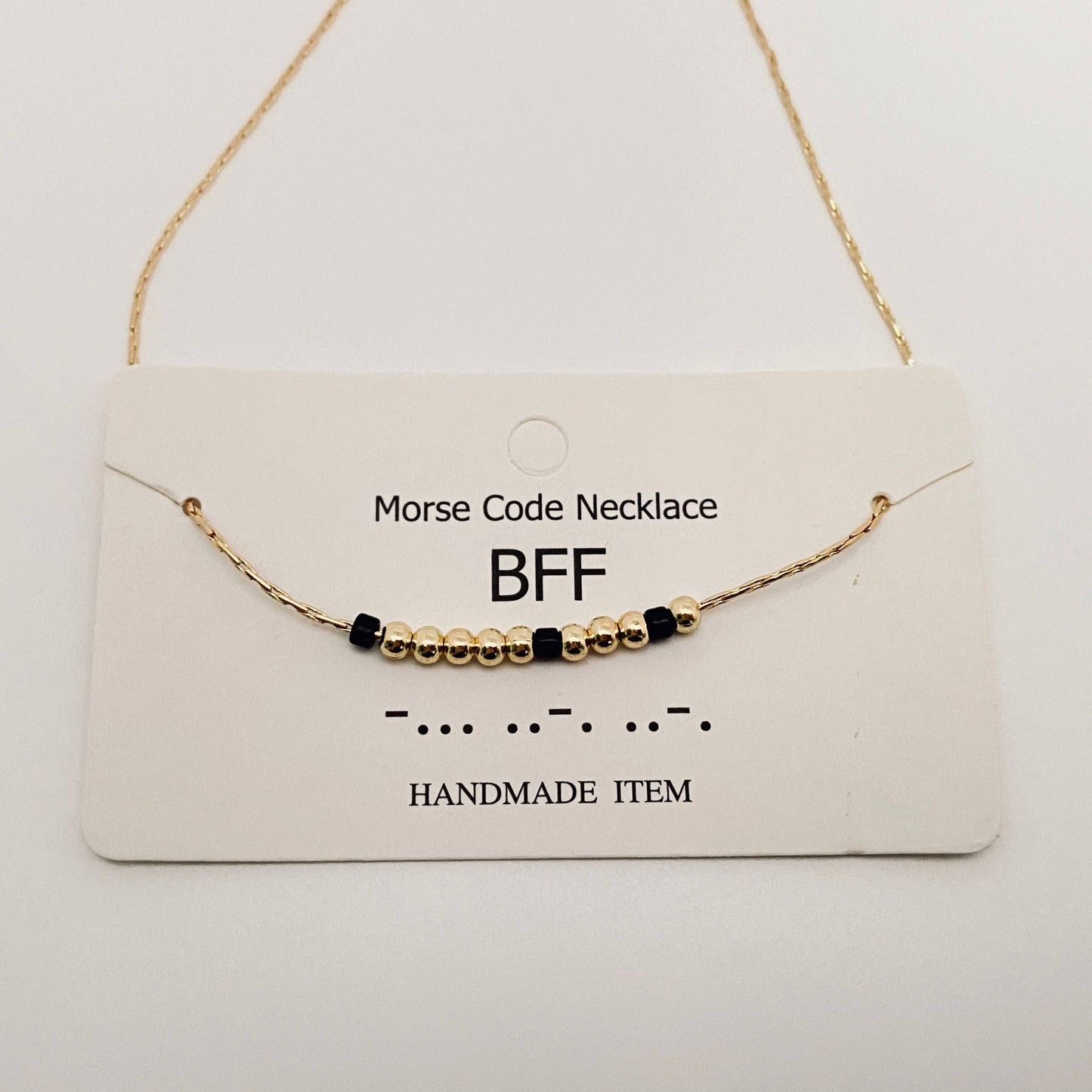 Handmade “Fuck off” Morse Code Necklace