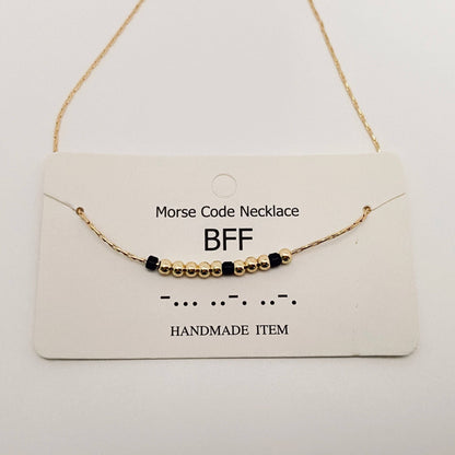 Handmade “Fuck off” Morse Code Necklace