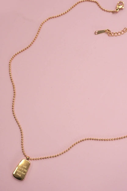 18K STAINLESS STEEL TARNISH FREE CHARM NECKLACE | 40NK9445