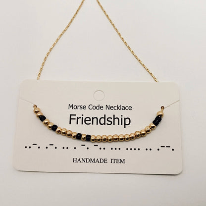 Handmade “Fuck off” Morse Code Necklace