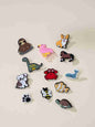 Set of 12 Animal Charms Pin