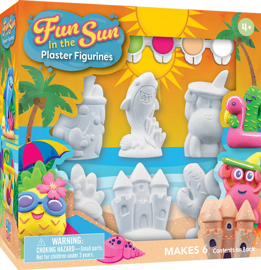 Diversión bajo el sol: juego de pintura para figuras de yeso