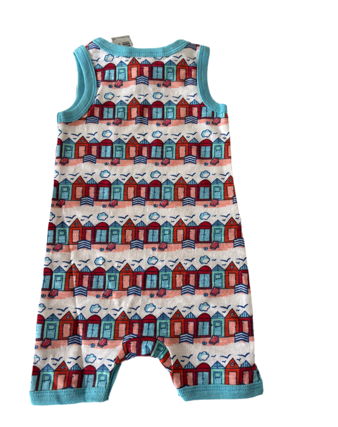 Coccoli Infant Boy Romper - Beach Hut Print