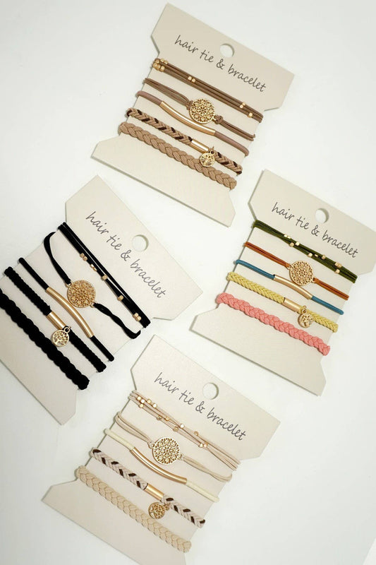PULSERA CON NUDO DE FUNCIÓN DUAL BOHO PARA EL CABELLO | 40BH100