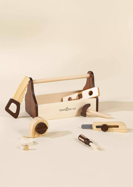 Coffret d'outils en bois