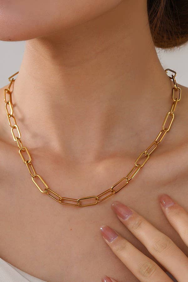 COLLIER EN ACIER INOXYDABLE ÉTANCHE ET ANTI-TERNISSURE | 40NK318