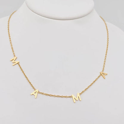 MAMA Stainless Steel Chain Necklace