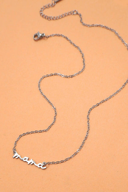 18K STAINLESS STEEL TARNISH FREE MAMA NECKLACE |