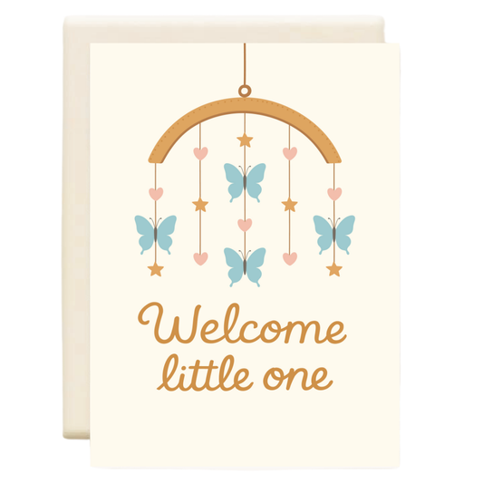 Butterfly Mobile  | Baby Greeting Card