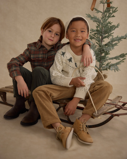 Pocketed Flannel Shirt || Holiday Plaid