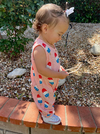 Popsicle Pink / Organic Bay Jumpsuit (Baby - Kids)