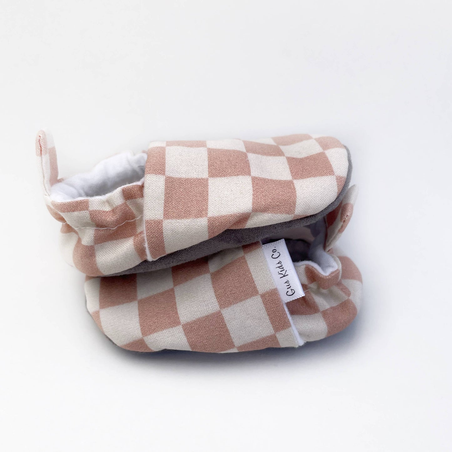 Chaussures bébé à carreaux malt