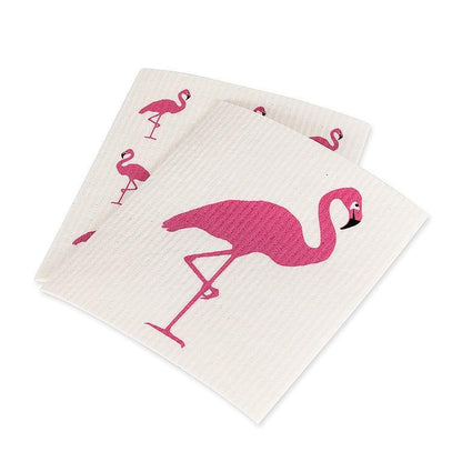 Swedish Dishclolth- Flamingo