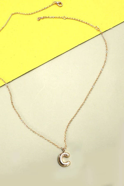 BALLOON BUBBLE PERSONALIZED INITIAL NECKLACE | 80N108