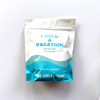 Bain de sel d'Epsom J'ai besoin de vacances