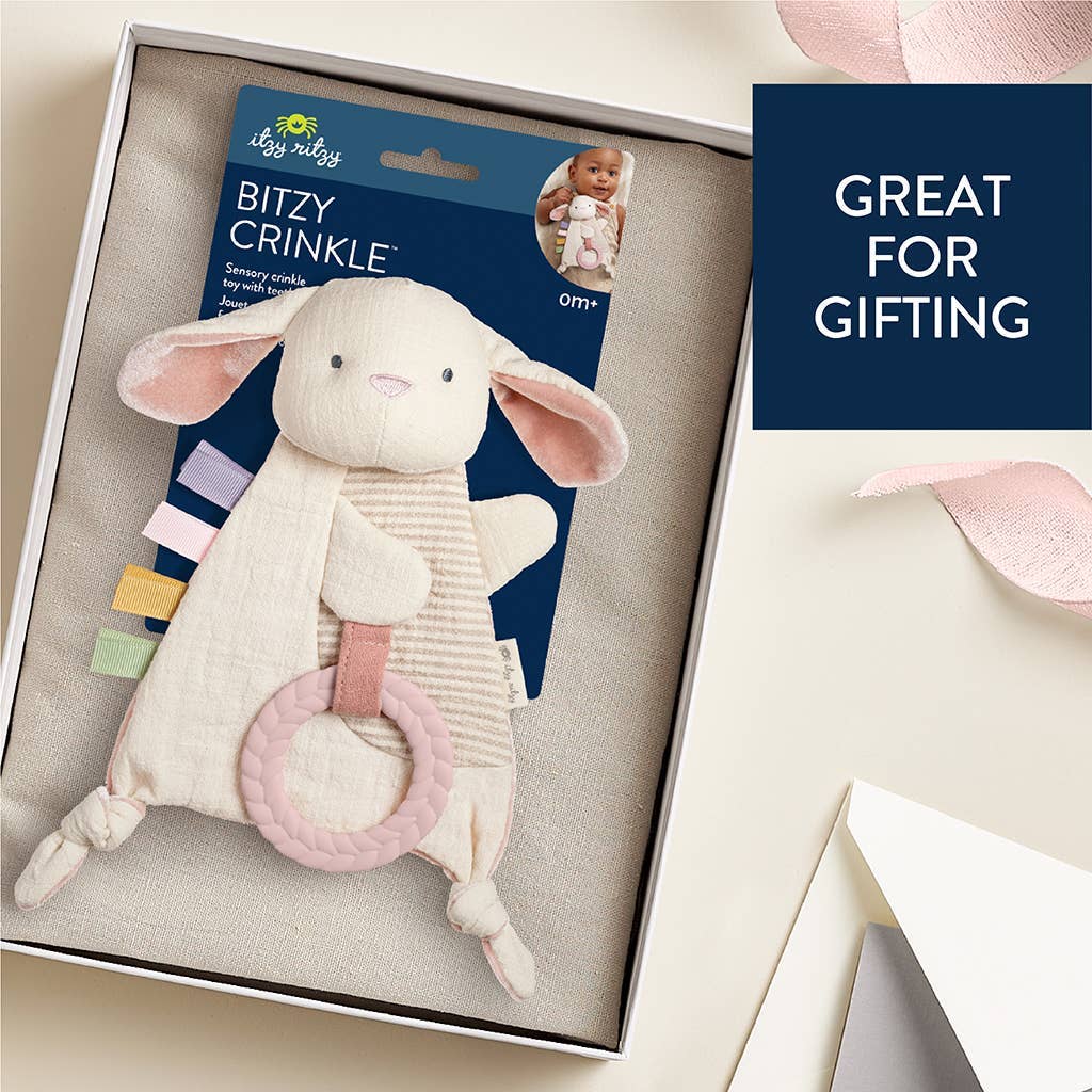 *NEW OPTIONS* Bitzy Crinkle™ Sensory Toy With Teether