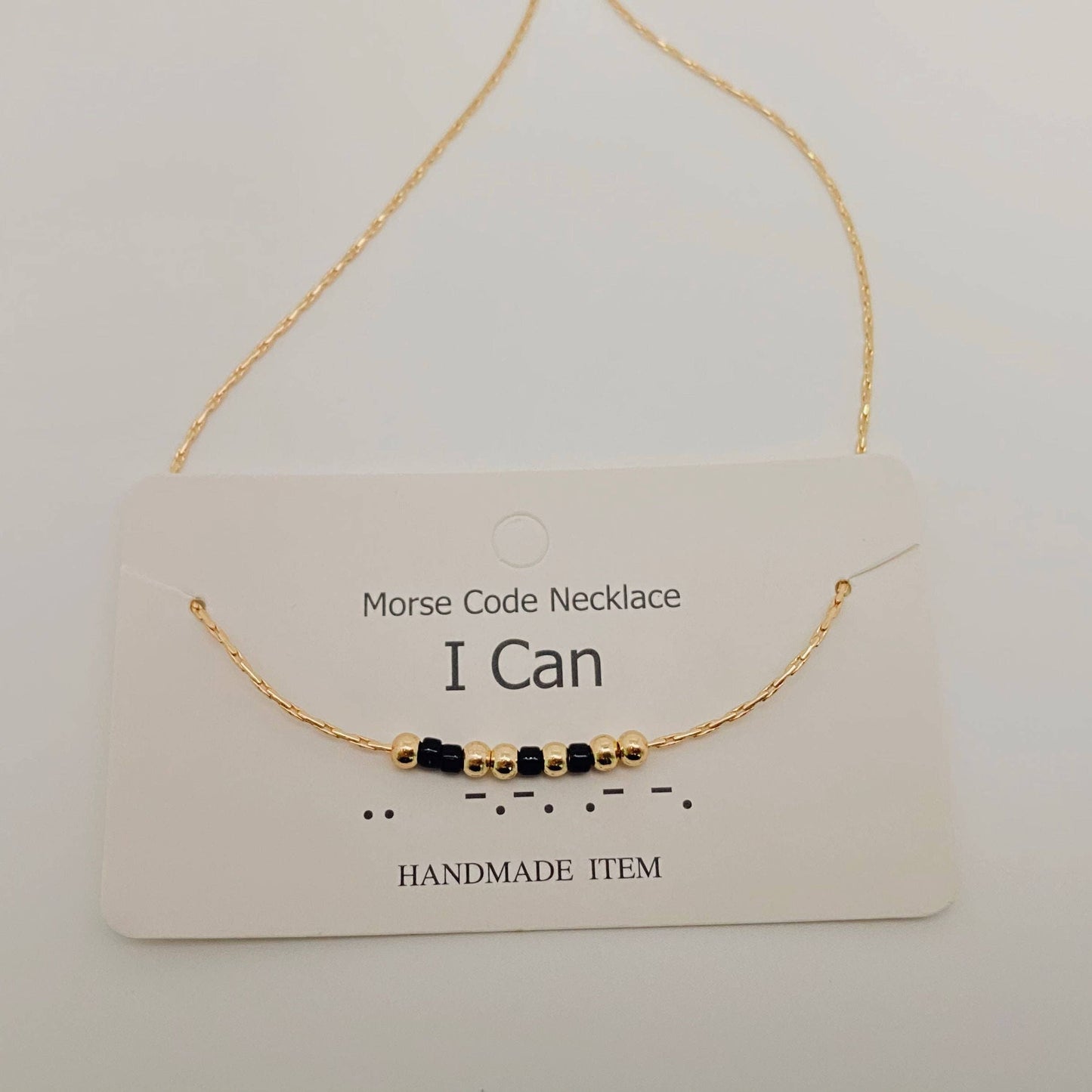 Handmade “Fuck off” Morse Code Necklace