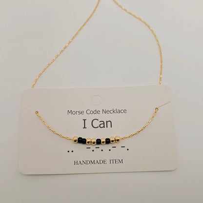 Handmade “Fuck off” Morse Code Necklace