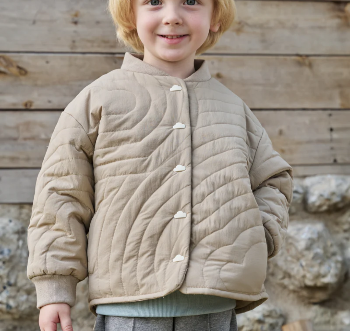 Recycled Nylon Taslon Quilted Cloud Jacket