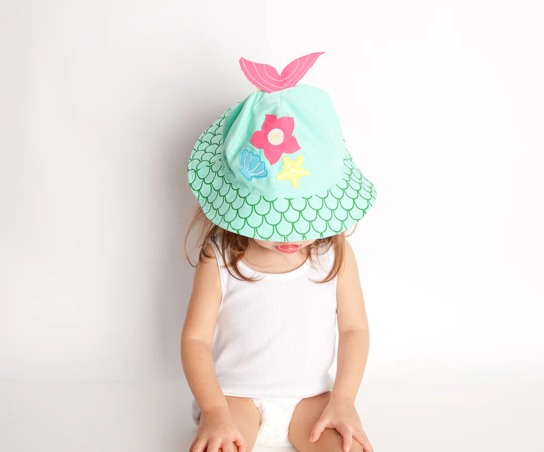 UPF50+ Baby Sun Hat Mermaid