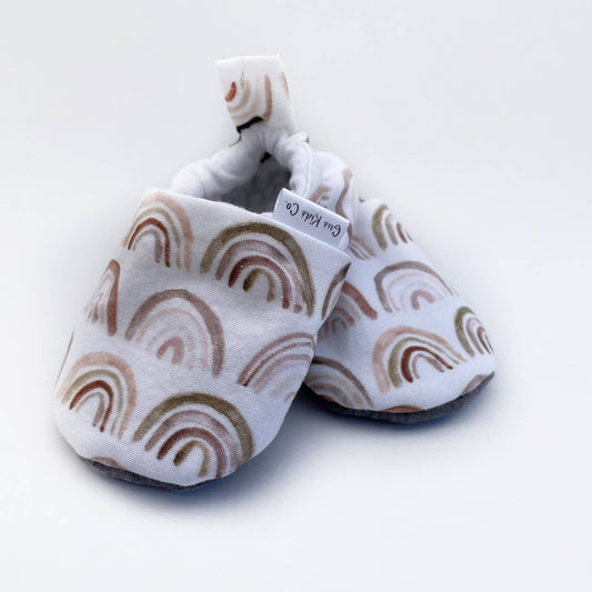 Chaussures bébé arc-en-ciel bohème