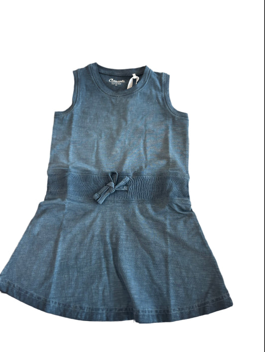 Coccoli Girl’s Jersey Dress - Dusty Blue