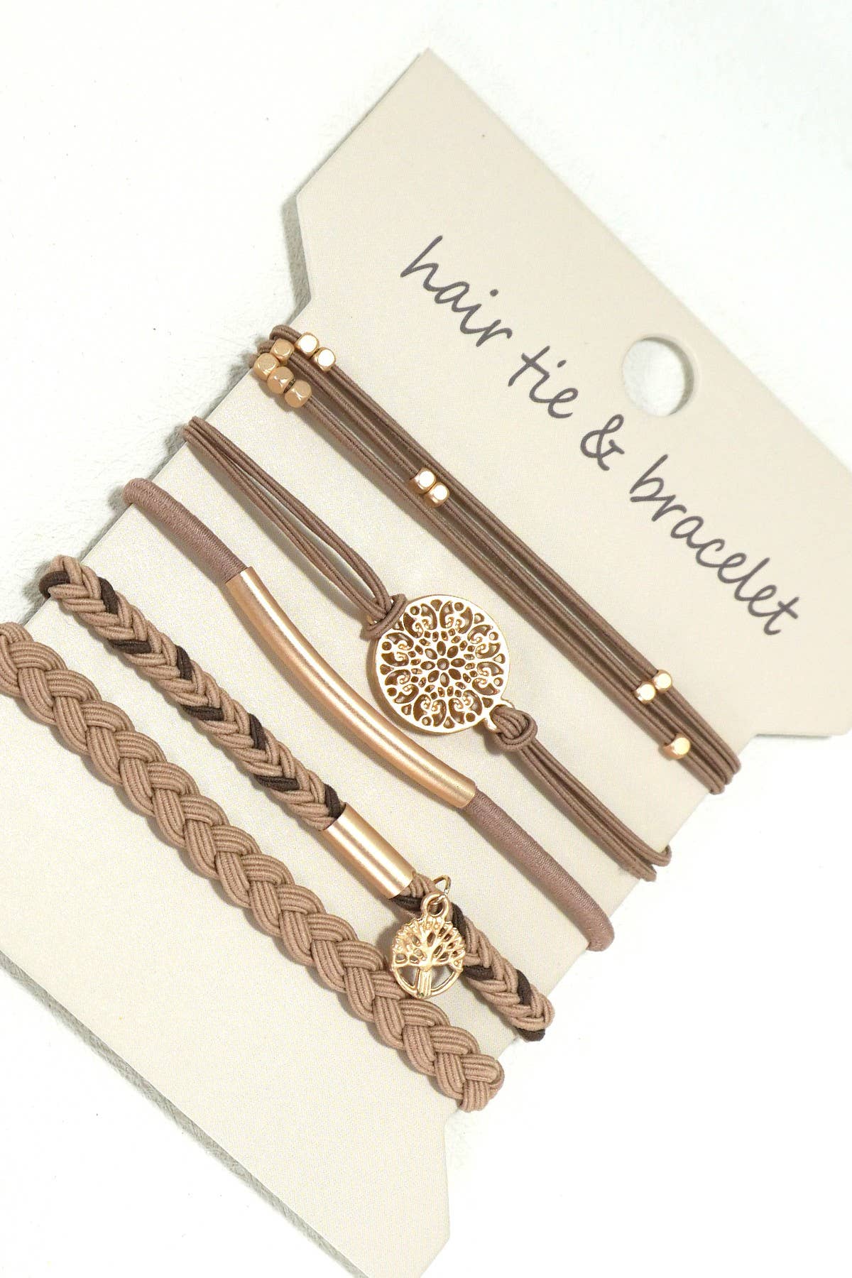PULSERA CON NUDO DE FUNCIÓN DUAL BOHO PARA EL CABELLO | 40BH100