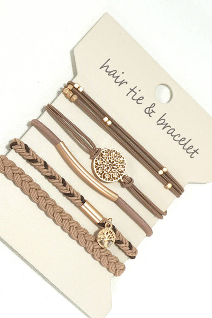 PULSERA CON NUDO DE FUNCIÓN DUAL BOHO PARA EL CABELLO | 40BH100
