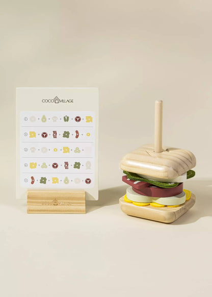 Sándwich apilable de madera
