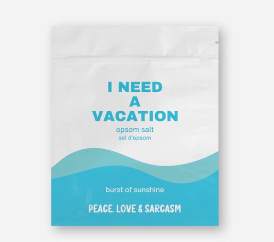 Bain de sel d'Epsom J'ai besoin de vacances