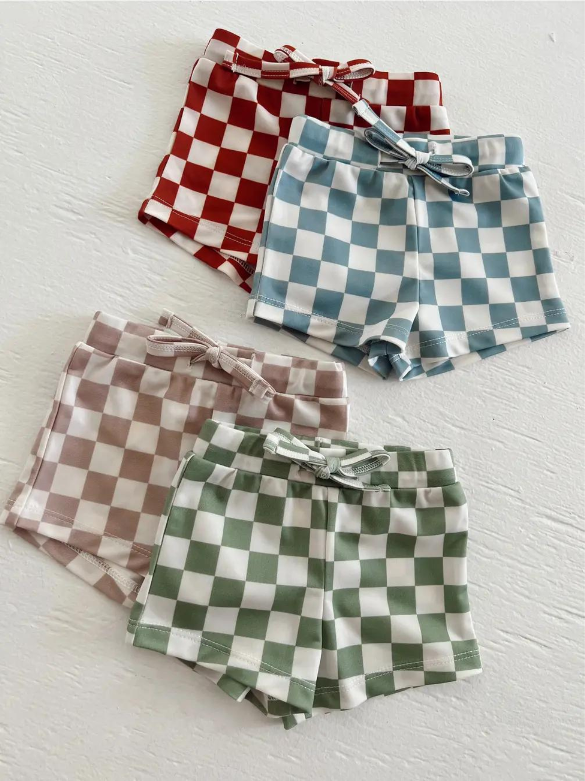Tiramisu Checkerboard / Cove Rashguard Set / UPF 50+ (Baby)