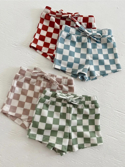 Tiramisu Checkerboard / Cove Rashguard Set / UPF 50+ (Baby)