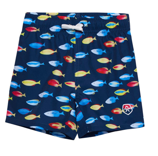 Boy Swim Shorts - Fish Pattern