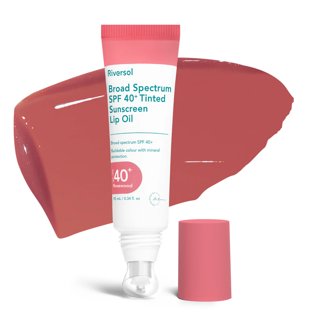 Rans Riversol Riversol- Broad Spectrum SPF 40+ Tinted Sunscreen Lip Oil – Hey Babe