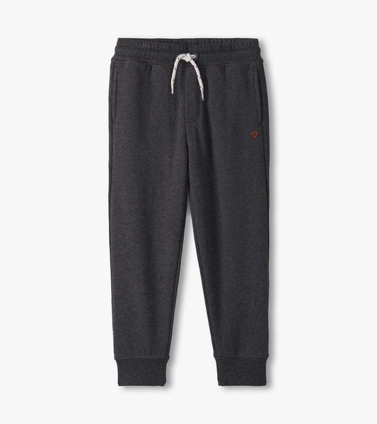 Boys Charcoal Melange Joggers