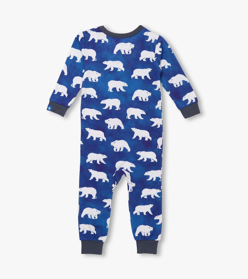 Baby Boys Midnight Polar Bear Bamboo Sleeper