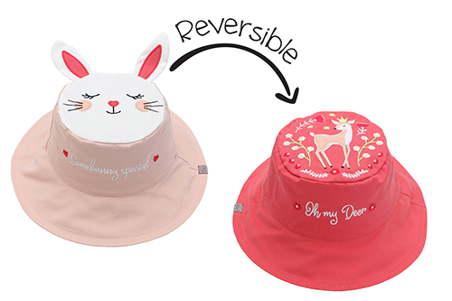 Flap Jack Kids: Reversible Hat, Bunny and Deer