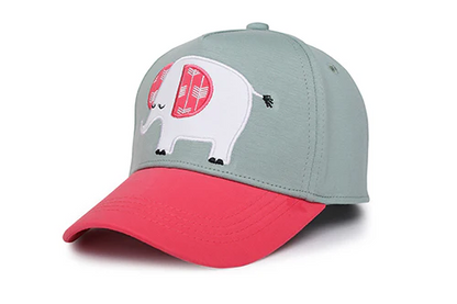 Kids UPF50+ Ball Cap- Elephant