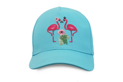 Kids UPF50+ Ball Cap- Flamingo