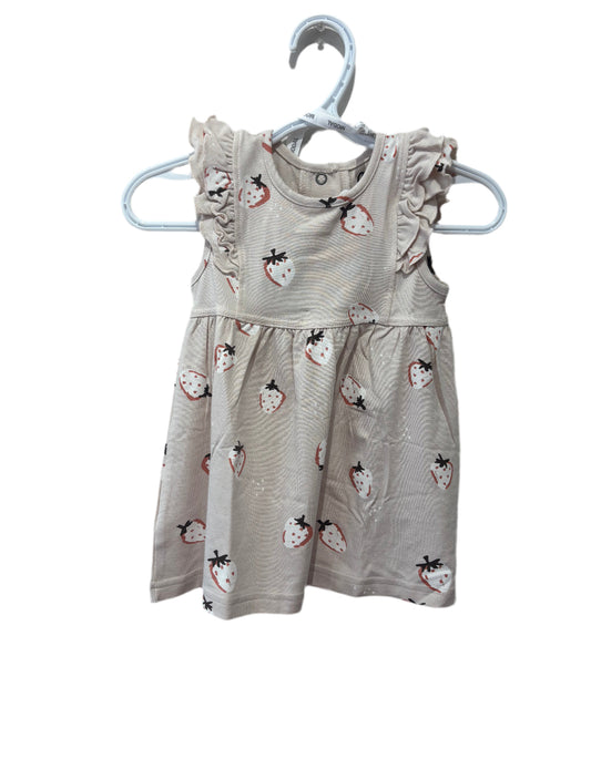 Coccoli Modal Dress Girl’s - Dusty Pink with Strawberries