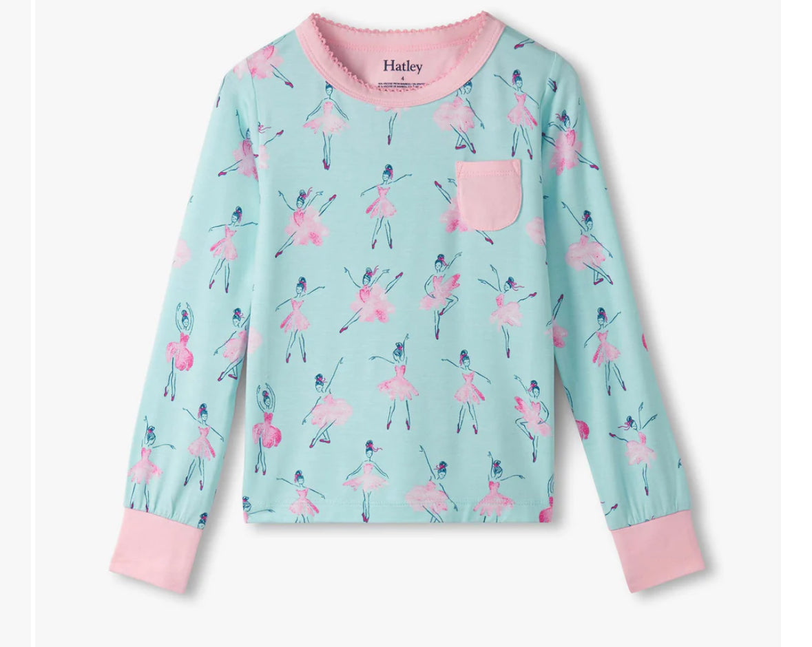 Toddler/Girls Ballet School Bamboo Pajama Set