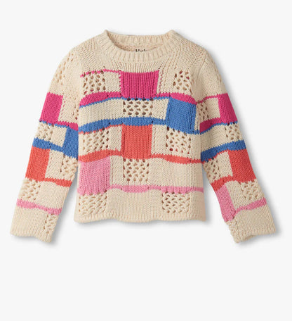 Toddler/Girls Mix Stitch Sweater