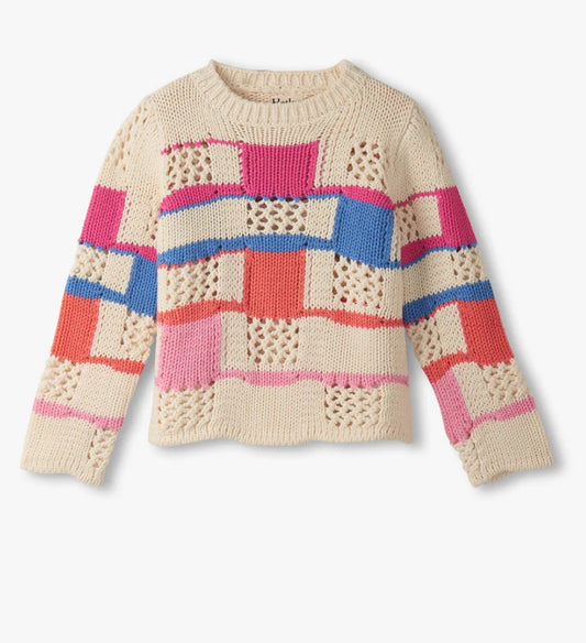 Toddler/Girls Mix Stitch Sweater