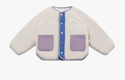 Recycled High Pile Fleece Jacket - Cloud