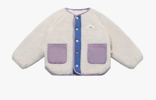 Recycled High Pile Fleece Jacket - Cloud