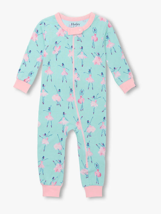 Baby Girls Ballet School Bamboo Sleeper