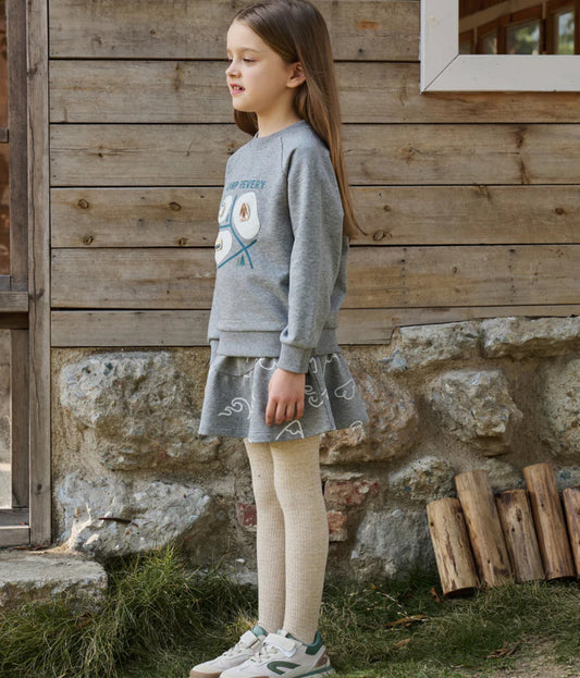 French Terry Skirt - Winter Trails