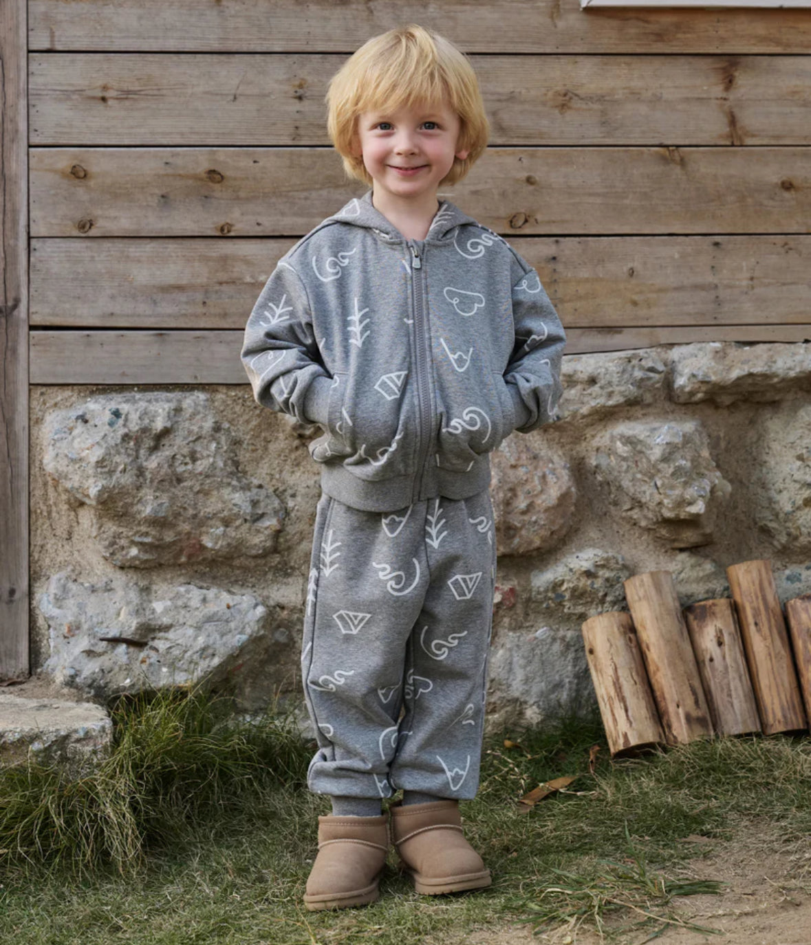 French Terry Joggers - Winter Trails